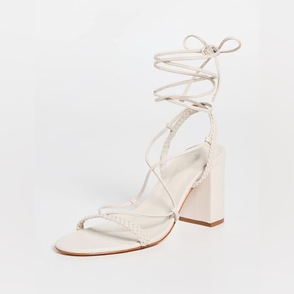 NWOB SCHUTZ Maxima Block Gladiator Strappy Heels 9.5 Wedding Formal